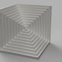 illusion cube art work gift diy love present home concrete 3d print model - Mito3D