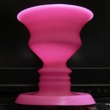 illusione silhouette design tazza stile piccolo vassoio rubin's vase arte rubino vaso 3d print model - Mito3D