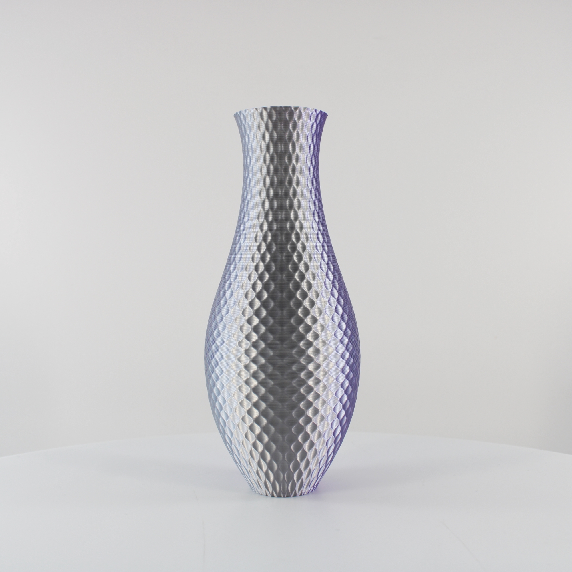 illusion vase textured decoration decor art flower decorative slimprint spiral mode elegant modern shelf desk 3D print model - Mito3D
