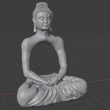 illusorio buddha buddh indù Dio buddismo arte Moderna scultura interni ancientart religioso statuto indianart oggetti collezione 3d print model - Mito3D