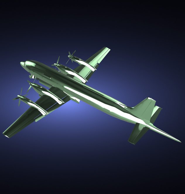 ilyushin il 38 marítimo patrulha anti submarine guerra aeronave acrobacia avião jato voar marinha militares exército warplane Uau lutador combate 3D print model - Mito3D