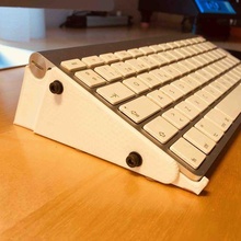 imac inclinación estante soporte artilugio manzana teclado apoyo Mac 3d print model - Mito3D
