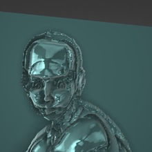 image girl cyborg 3d print model - Mito3D