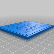 imagine plaque custom quote quotes signs_logos 3d print model - Mito3D