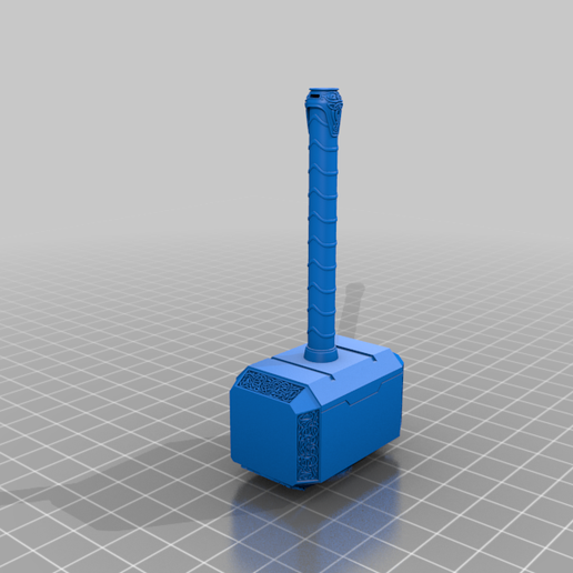 iman martillo thor mjolnir art thors hammer tools 3D print model - Mito3D