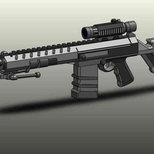 imbel ia2 osar 3d gioco cecchino fucile a2 merluzzo fantasma multiplayer scala ornamenti arma Armi giocattolo costom 3d print model - Mito3D