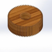 imitação de madeira engrenagem gadget engrenagens 3d print model - Mito3D