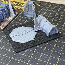 immigration station game terrain building epic epic40k dawn war 3d print model - Mito3D