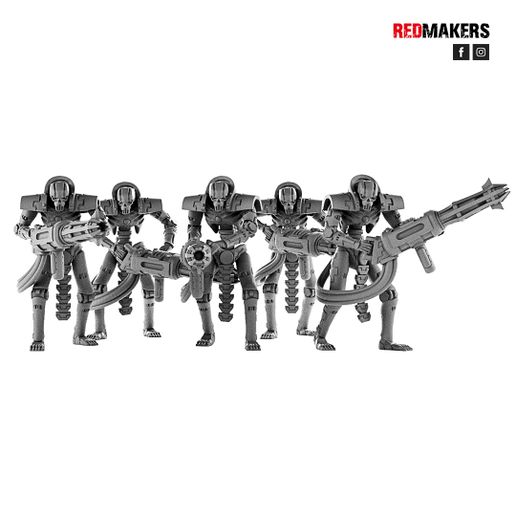 immortel robots tombeau robot marteau guerre 40000 40k table wargaming culte espace impérial garde ennemi nécron terminateur squelette skyfi sombre planche Jeux miniature rouge fabricants Xenos 3D print model - Mito3D