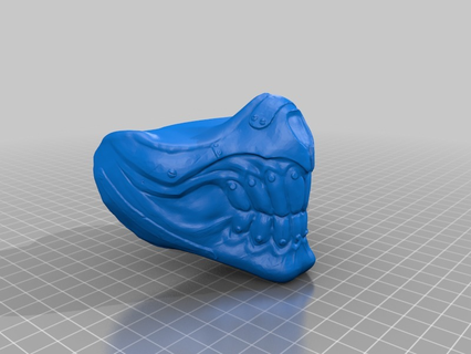 ölümsüz Joe ağız koruma katı oyun sahne 3d print model - Mito3D