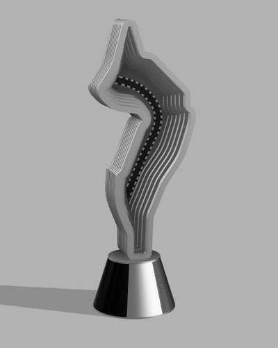 imola gp trophäe 2024 kunst f1 formel 1 3d print model - Mito3D