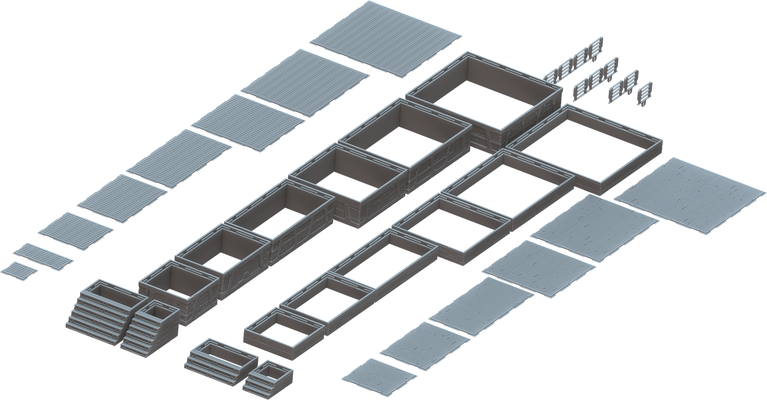 criança levada risers jogos estrela guerras terreno legião ruptura modular 3d print model - Mito3D