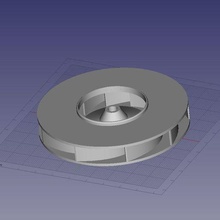 impeller fan vacuum cleaner tool 3d print model - Mito3D