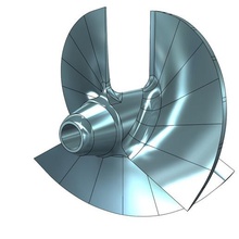 impulsor propulsão unidade 80mm hélice barco turbo jato água fluxo impulso Jetski 3d print model - Mito3D