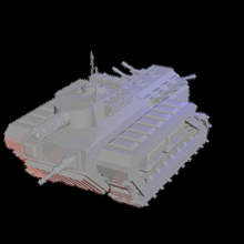 impereal chimera transporte tanque 40k proxi 3d print model - Mito3D