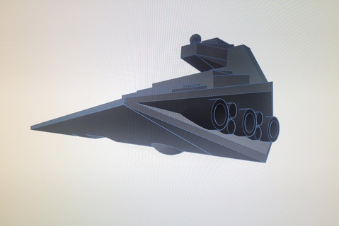 imperial 2-class star destroyer fixt starwars space ship wars 3d print model - Mito3D