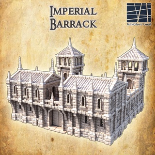 imperial barrack 28 mm tabletop terrain 3d print model - Mito3D