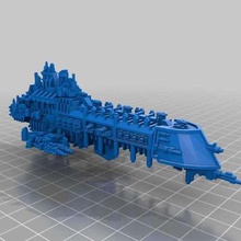 imperial battleships 20 game vehicles warhammer spaceship epic scale bfg battlefleet gothic 40k 3d print model - Mito3D