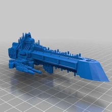 imperial battleships game vehicles warhammer spaceship epic bfg battlefleet gothic 40k 3d print model - Mito3D