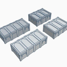 imperial cajas x2 caja 28mm 32mm miniaturas arena 3d print model - Mito3D