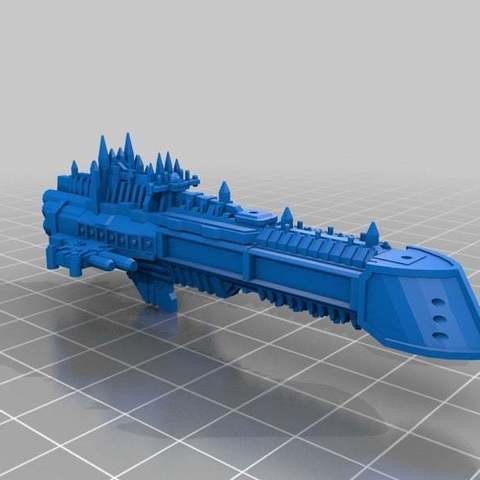 imparatorluk kruvazör v3 oyun araç warhammer uzay gemisi epik ATI savaş filosu Gotik 40k 3D print model - Mito3D