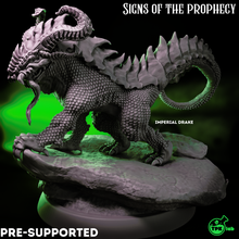 imperial drake game ttrpg rpg tabletop miniature miniatures d&d dnd dungeons dragons fantasy lizard giant guard mount 3d print model - Mito3D
