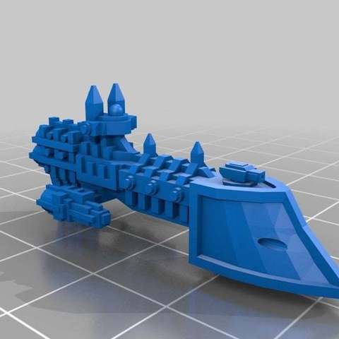 imperial frigates v4 game vehicles warhammer spaceship escort epic bfg battlefleet gothic 40k 3D print model - Mito3D