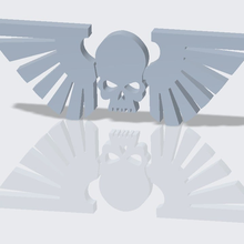 guardia imperiale icona gioco giochi wh40k warhammer 40k warhammer40k simbolo cranio imperial iconografico astra militarum Warhammer 3d print model - Mito3D
