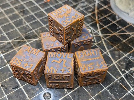 imperial guard order dice 3d print model - Mito3D