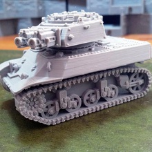 imperial guard siegfried light tank proxy game wh40k warhammer seigfried astra militarum 40k 3d print model - Mito3D