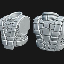imperial guard starship troopers torso game warhammer 40k conversion 3d print model - Mito3D