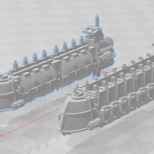 imperial heavy transports battlefleet gothic bfg bfh hobby 3d print model - Mito3D
