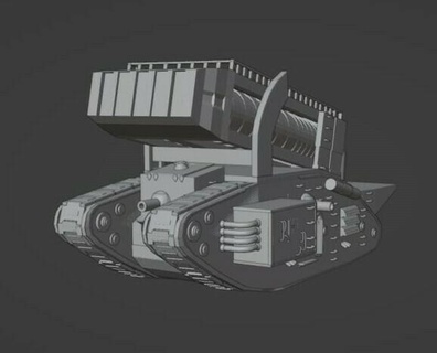imperial hope breaker armour tank heavy artillery astramilitarum imperialguard adeptusastartes main battle tank ww1 ibm plasma weapon  3d print model - Mito3D