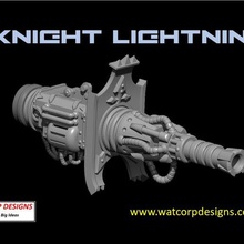 imperiale cavaliere fulmini cannone 3d print model - Mito3D