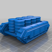 imperiale militare alimentato rimorchi 30k 40k minuscolo whoop trailer warhammer passatempo 3d print model - Mito3D