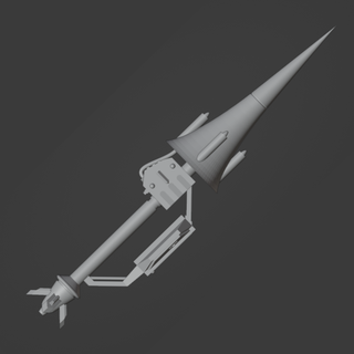 imperial espacio lanza martillo guerra 40k imperio ciencia fi Caballero arma 3d print model - Mito3D