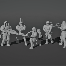 imperial special weapons team game trooper infantry warhammer 28mm alien weapon 40000 40k guard female grim death cadian plasma sci-fi starship halo marine 3d print model - Mito3D