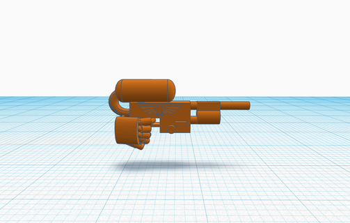 imperial supererosalista pistola espacio marina personalizar 40k bólter perno 3d print model - Mito3D