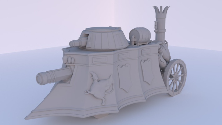 império vapor tanque 1 72 fantasia 3d print model - Mito3D