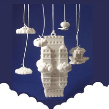 impossible castle ornamental mobile architecture 3d print model - Mito3D