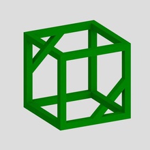 impossible de cube 2 divers 3d print model - Mito3D