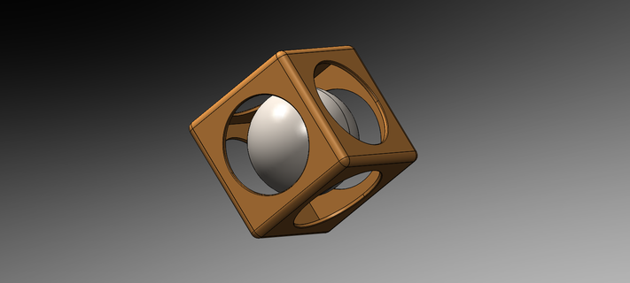 impossibile cubo palla sfera 3d print model - Mito3D