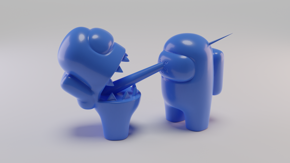 impostor - among us game amongus funny art toy 3d print model - Mito3D