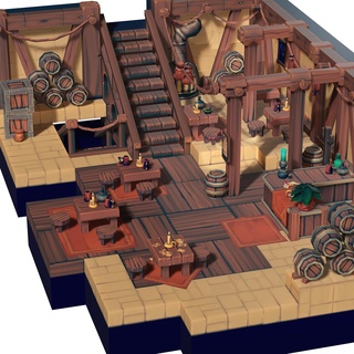 impressive medieval tavern - house bar shop Architecture 3d print model - Mito3D