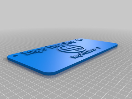 imprimant1 art personnalisé panneaux logos 3d print model - Mito3D