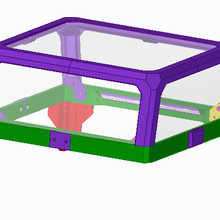 gelişmiş menteşeli Voron v01 top hat Led sahipleri 3d print model - Mito3D