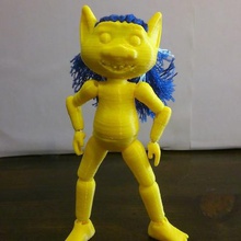 verbesserte pantin troll Spiel - Spielzeug Kind Kinder Marionette doll Figur Charakter Nähen Geduld lernen hassen Friseur 3d print model - Mito3D