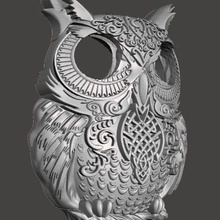 improved version key-holding owl art 3d print model - Mito3D