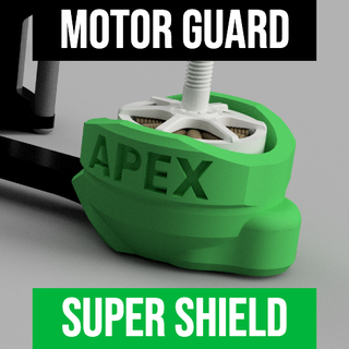 impulserc apex 5 super shield motor arm guard protection apex5 landing pad 3d print model - Mito3D