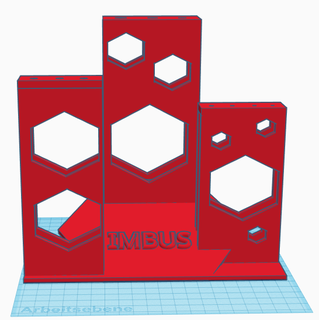 bus hexabit estante soporte inbuskey llave Allen herramienta organizador mano herramientas bricolaje diy 3d print model - Mito3D